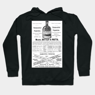 Battley & Watts - Pharmaceutical Chemists - 1891 Vintage Advert Hoodie